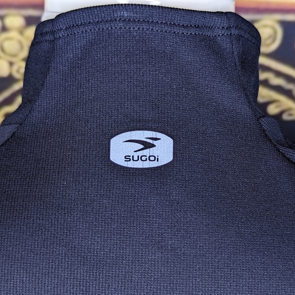 Sugoi Black Side Zip Mock Neck Top Large - Picture 10 of 11